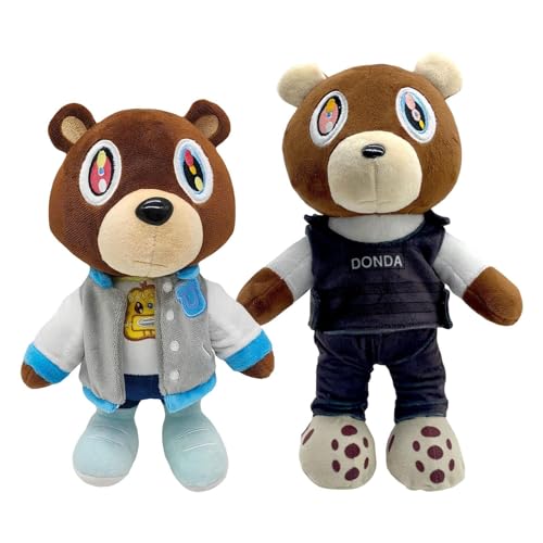 Juguete De Peluche De Oso Kanye – 1/2 Piezas Lindo Juguete De Peluche De Oso Kanye, Oso De Peluche De Dibujos Animados, Muñeco De Peluche, Oso De Peluche...