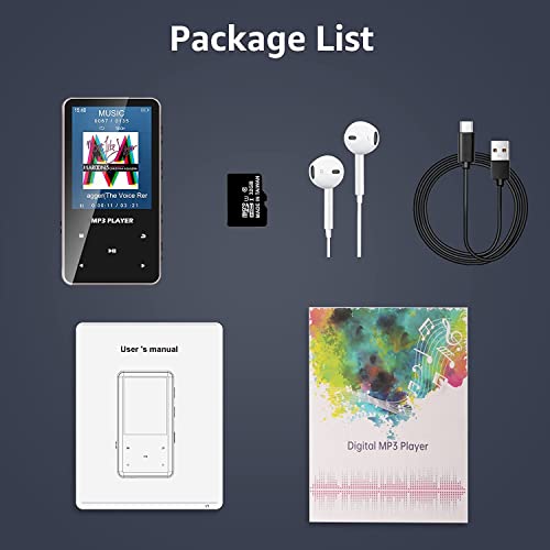 Aiworth 32Go Lecteur MP3 Bluetooth 5.0 MP4 Player Multifonctionnel