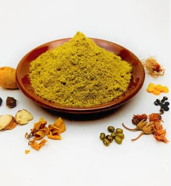 OrgiGleamOrganic Home- Made Nalangu Maavu /Herbal Bath /Sunni Pindi Powder For Skin whitening and Glowing Skin 100% Pure & Organic