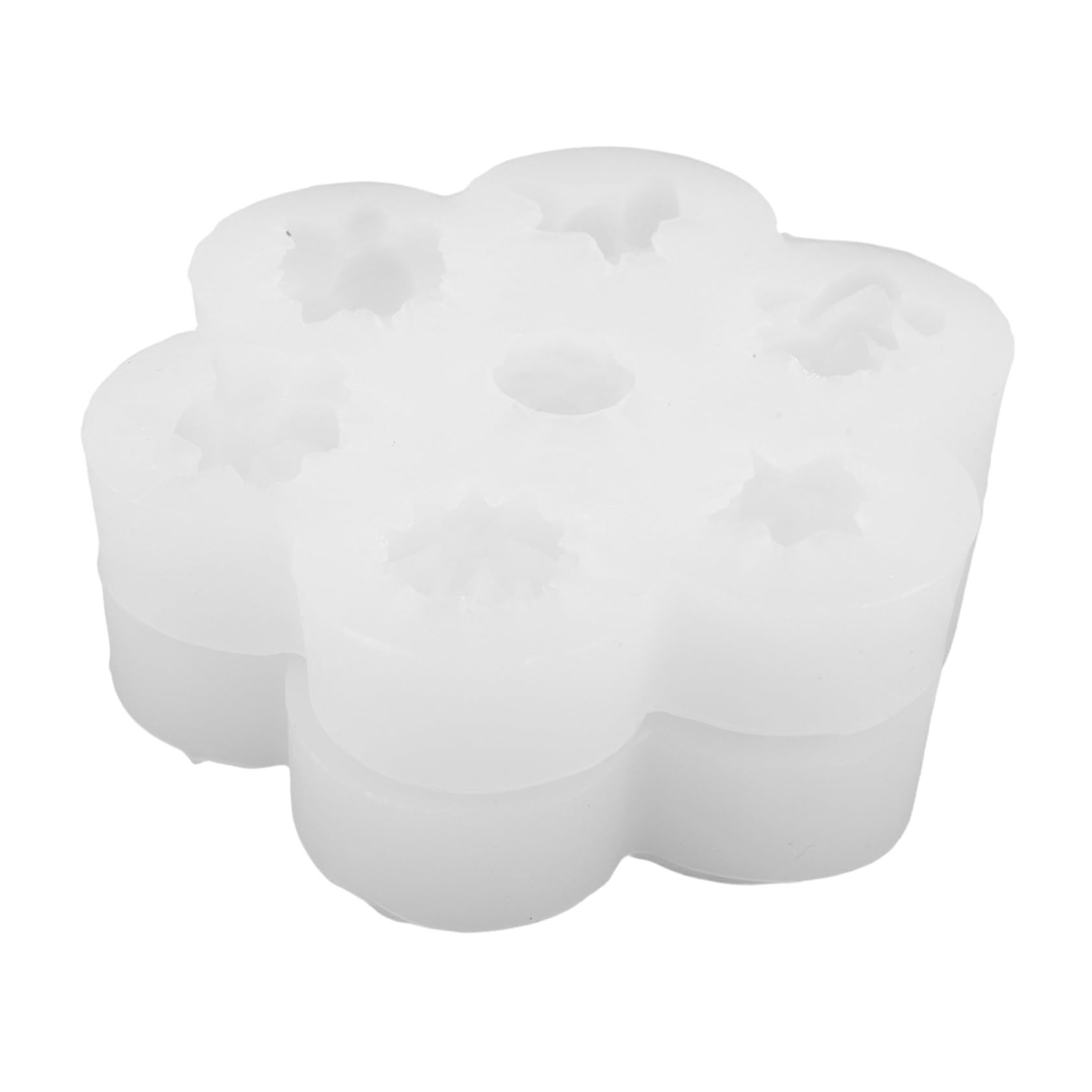 2piezas Molde De Silicona Para Velas Aromáticas Molde Forma De Cactus Para Manualidades De Jabón y Fondant Color Transparente