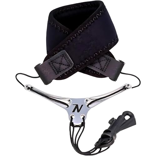 Neotech Bravo Sax Strap | Neoprene Pad | Memory Foam Core | Aluminum Bow-Tie Prevents Constriction | Made in the USA