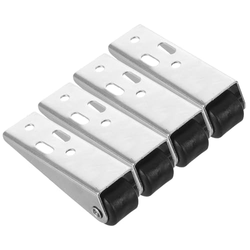 QUMIIRITY Ruedas para Muebles Pequeñas Antideslizantes de Montaje Lateral, Juego de 4 Piezas para Reparación de Puertas de Madera Hundidas, Soporte Estable para Mesas de Centro y Sofás