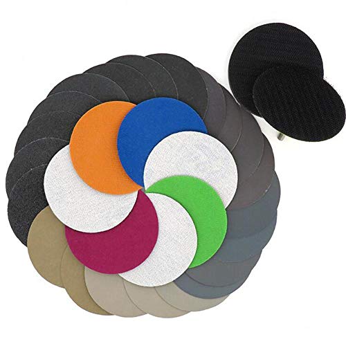 75MM Disc Flocking Sand Paper-25PCS 3-inch- Grit Wet Dry Use Sand Paper -1000#