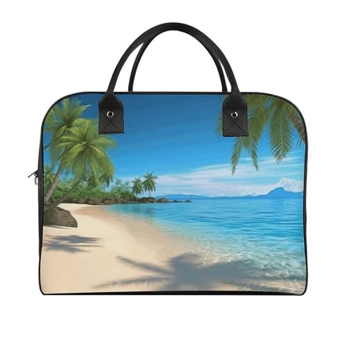 Maletín para portátil con diseño playa y palmeras miniatura 3