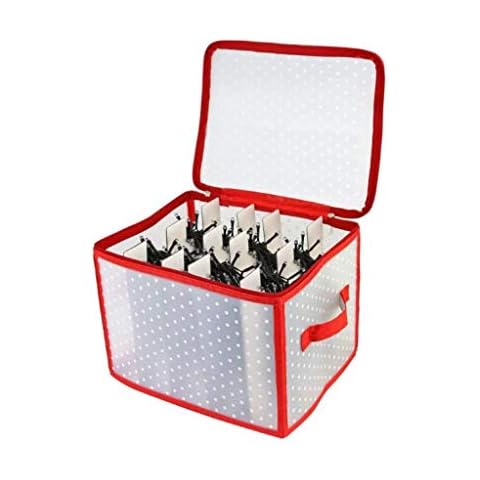 ALAYSTAR Christmas LED lights Storage Box - Xmas Decoration Box with Sturdy Carry Handle - Can hold up to 800 LED Xmas Lights Cover