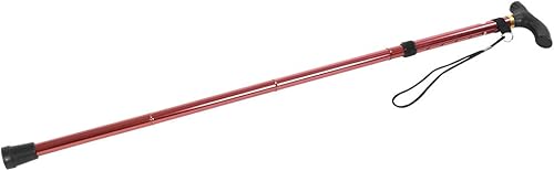 Miniatura 6 de Keenso Bastones de senderismo portátiles ajustables, de aleación de aluminio, telescópicos, ligeros, antideslizantes, bastón de senderismo para