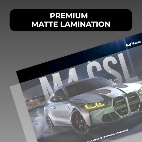 Image of BMV M4 Poster | Car Motivational A4 Sized (31 x 23 cm) | Gift for Boys | Supercar Frames | BMV Poster M4 Competition Sportscar Frame | Car Posters for Wall, Bedroom, Hostel, Study Room (B 042)
