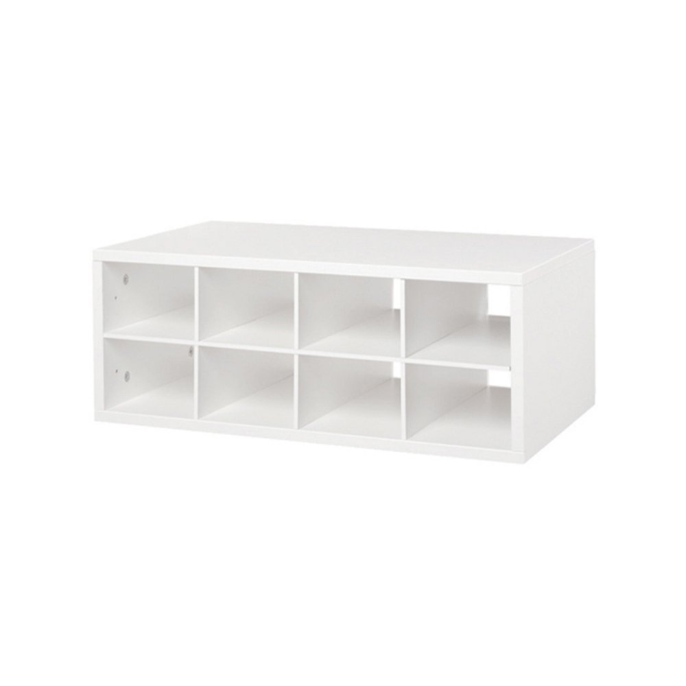 Organized Living freedomRail 8-Cubby Shoe Storage OBox - White