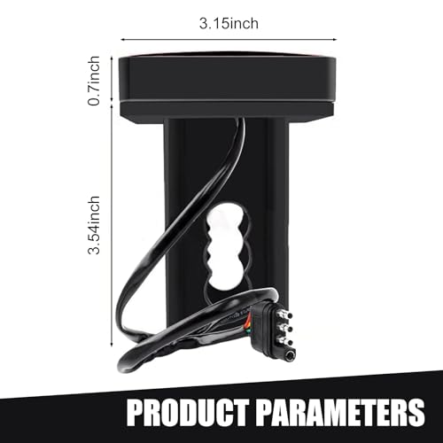 Image of 1 PC Trailer Hitch Light, Super Bright Towing Hitch Light, Waterproof Square LED Brake Lamp, Universal Trailer Accessories for Towing Truck SUV (Red)