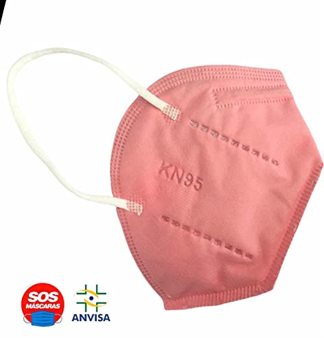 Máscaras KN95 Adultas com ANVISA Fabricada no BRASIL - Kit de 10 Unidades - Embaladas de 10 em 10 -