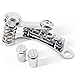 Ogdni Electric Guitar Bridge Vibrato Tailpiece Tremolo and Tune-O-Matic Roller Guitar Bridge Fit for LP SG Style Guitar (chrome)