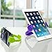 HONSKY Thumbs-Up Phone Stand for Tablets, E-Readers and Smart Phones – Green/Purple – 2 Count