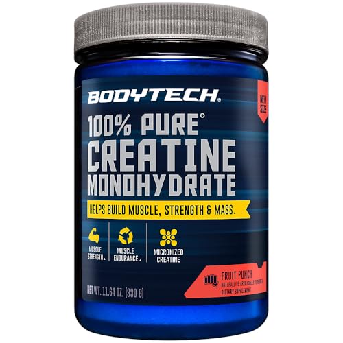BodyTech Creatine Monohydrate Powder a Micronized a Fruit Punch (11.64 Oz./55 Servings)