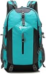 TurnWay Amanda 50L Hiking Backpack Travel Bag, Lightweight Water-Resistant Camping Daypack with Rain Cover, Headphone Hole