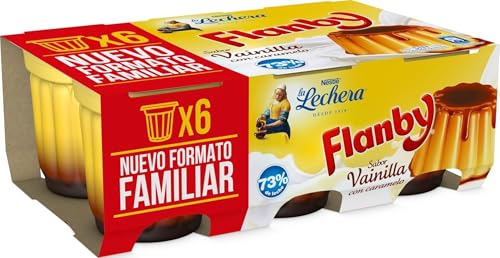La Lechera Flanby Vainilla, 6 x 100g