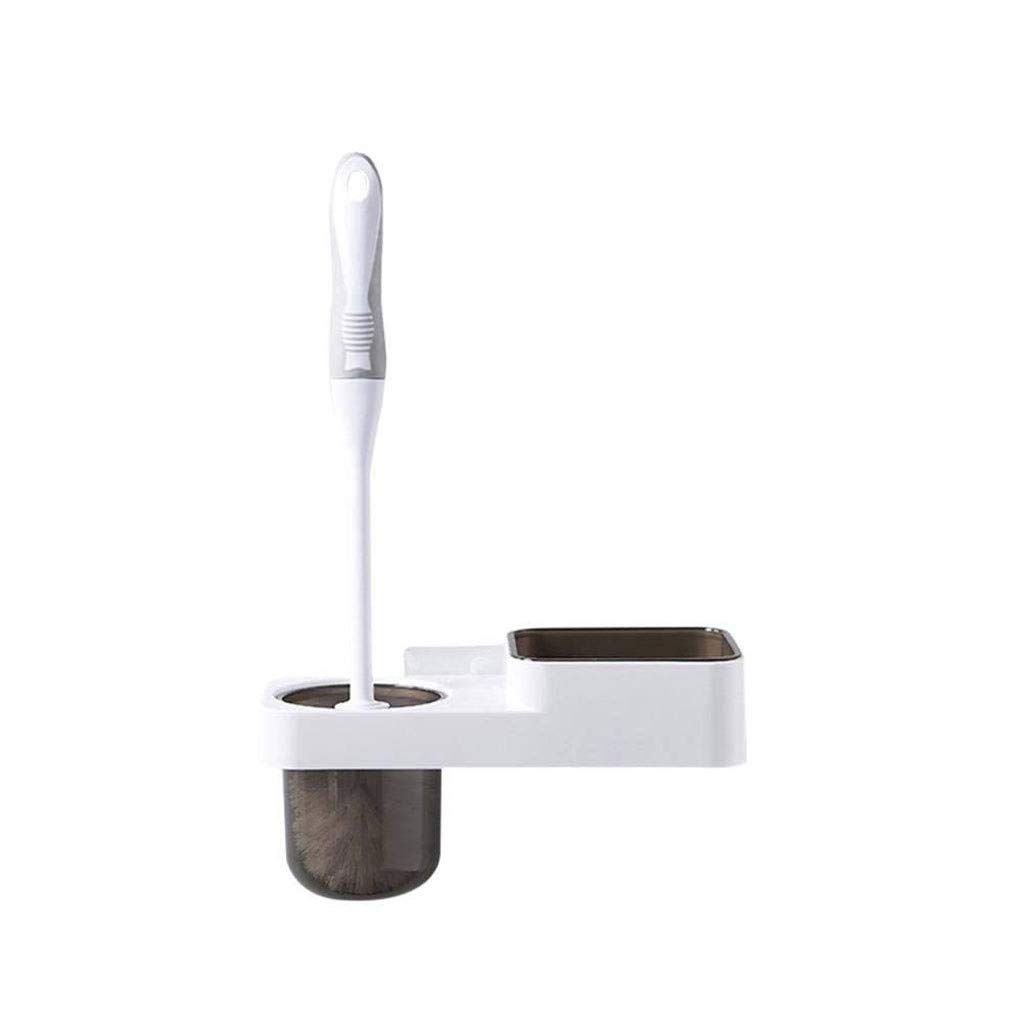 Brosse de toilette avec support compact de rangement et nettoyage efficace