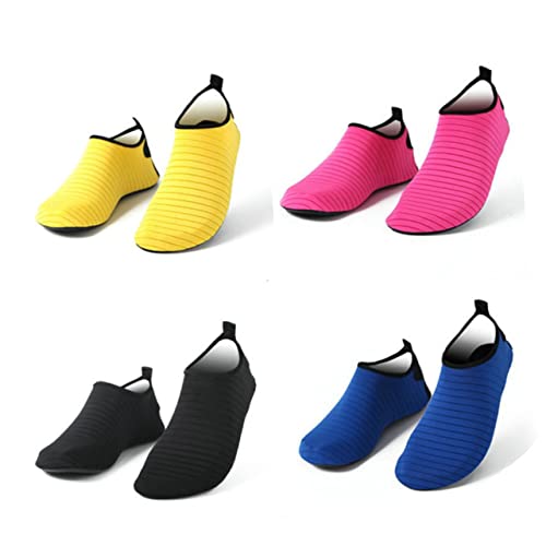 Beavorty 1Pair Silicone Non Slip Socks for Yoga Fitness and Dance Thickened Socks Black Comfortable Foot Cover for Enhanced Balance and Stability