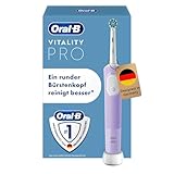 Oral-B Vitality Pro Elektrische Zahnbürste — Electric Toothbrush, Inkl. 1 Aufsteckbürste — 3 Putzmodi für Zahnpflege, Zahnbürste Elektrisch, Designed by Braun, Lila