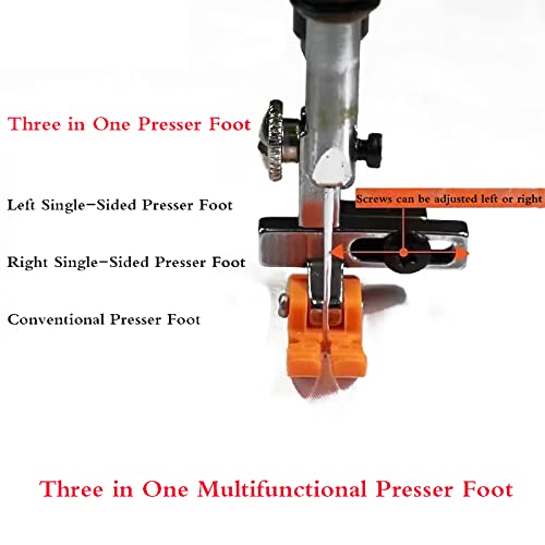 2PCS Universal Presser Foot #T3 Multifuncional plástico miniatura 4