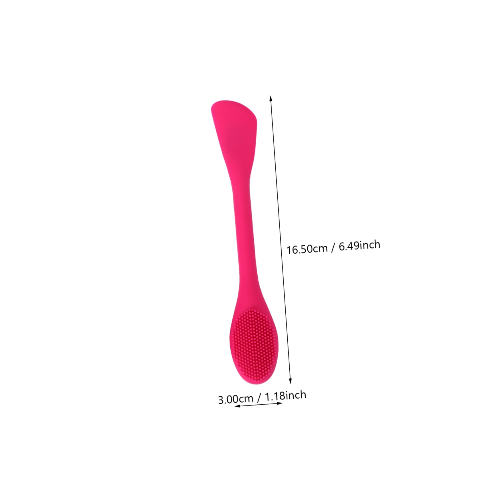 Healeved Dual Use Silicone Facial Cleaning Brush Gentle Face Scrubber Non-Slip Handle Exfoliating Brush for Women