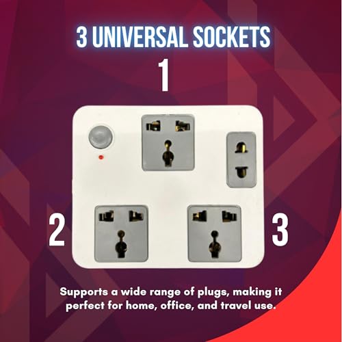Image of Surge Pro - 3-Socket Power Strip with Surge Protection & Copper Cable (1.5m, ABS Body, Reset Switch, 1-Year Warranty)