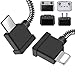 30cm USB C auf iOS Fernsteuergerät Kabel, Controller Datenkabel mit DJI Mini 2/3/4/5 Pro, Mavic 4/3,Air 3/3S/2/2S,RC-N1/RC 2/Pro 2/Plus 2 Remote, Drohne zu iPhone 14/13/12 Tablet 90-Grad-OTG- Zubehör
