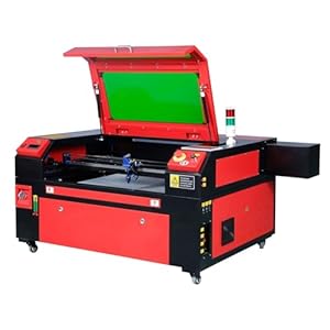 Furvveerr Lasergraveermachine CO2 80W Laser Graveermachine Professionele 0-800 mm/s Werkgebied 700mm x 500mm Met Waterkoeler Van toepassing op Houten Stof Leer Marmer Carving Cut