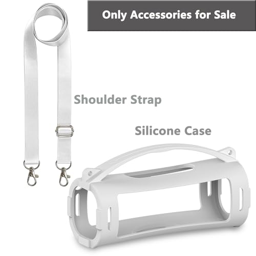 Image of Silicone Cover Case for Sony ULT Field 1 Elextronics Ultra Portable Wireless Bluetooth Speaker, Protective Stand Holder for Sony ULT Field 1 Speaker Accessories (Case only) (Off White)
