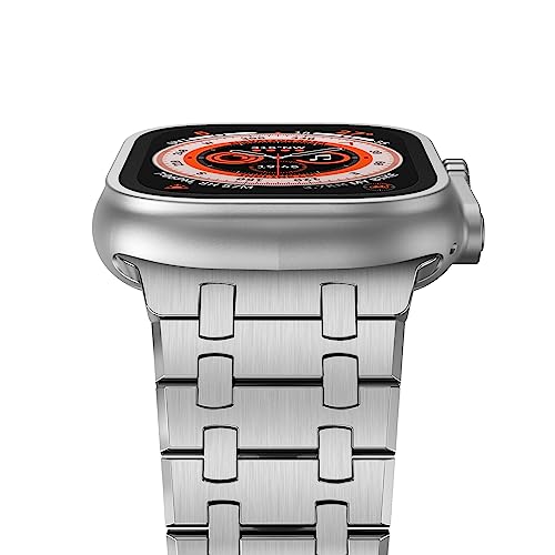 Bracelet acier Apple Watch Ultra sport chic agate 49mm