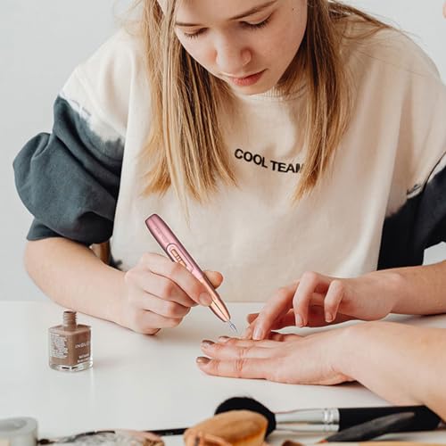 MAYCREATE® Electric Nail Trimmer USB Rechargeable Nail Drill Machine with 5 Attachment Bits Nail Drill Gel Nail Cutter Manicure Pedicure Kit Products - Image 7