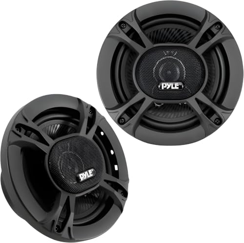 Image of Pyle 3-Way Universal Car Stereo Speakers-300W 6.5 inch Triaxial LoudPro AudioCar Universal OEM Quick Replacement Component Speaker Vehicle Door /Side Panel Mount Compatible PL613BK (Pair),black (Pack of 8)