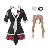 Nuoqi Junko Enoshima Cosplay Outfit + Junko Wig Anime Cosplay Full Set Halloween M