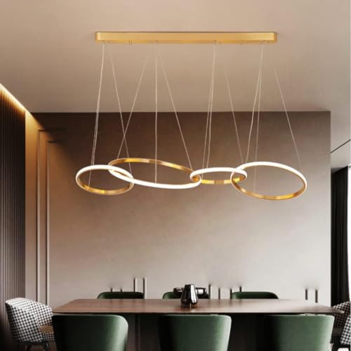 Pendant light LED suspension moderne dimmable avec télécommande table
