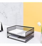 Amazon.co.jp: A3 卓上収納ラック メッシュ 金属 書類トレー メタル