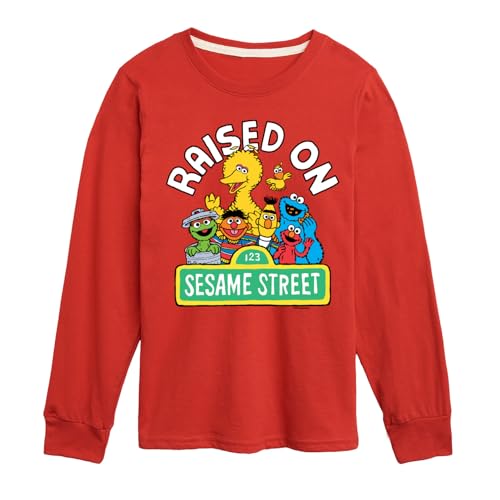 Sesame Street - Raised On Street-Toddler and Youth Long Sleeve T-Shirt - Main Image