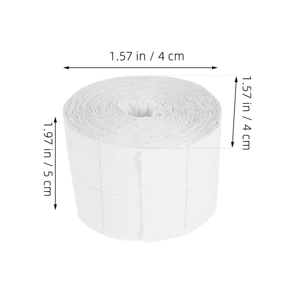 FRCOLOR 2 Rolls Nail Removal Wipes Makeup Remover Pads Gel Nail Polish Remover 500 Sheets