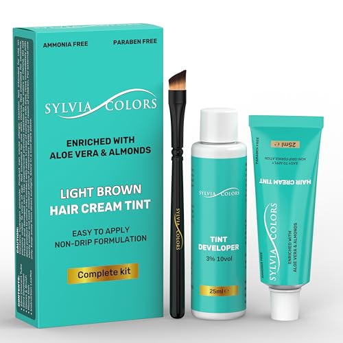 Professional Light Brown Hair TINT KIT – Root Touch-Up Color,