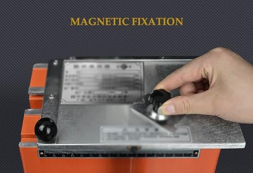 Professional Manual Metal Tag Maker - Semi-Automatic Stamping Printer for Industrial Nameplates, Asset Labels & Equipment Tags - 5mm Character Wheel Included