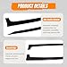 MODILOVER Side Skirts, Compatible with 2006-2008 BMW E90 3 Series, PU Unpainted Black AC Style Add on Rocker Panel Side Splitter Bottom Line