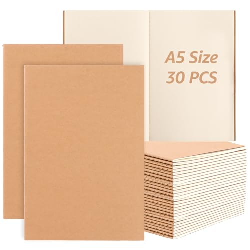 Cuadernos A5 en blanco para señalizar tareas y evitar el traspaso de tinta