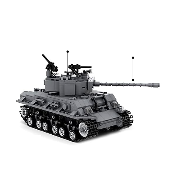 Intee Sherman M4 Firefly Panzer WW2 Bausteine, 738 Teile Panzer Modellbausatz Armee gepanzerte Fahrzeug Kit… – Bild 7