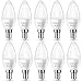 Briignite E14 LED Lampe Warmweiß, C37 LED-Leuchtmittel in Kerzenform, 3,5W (entspricht 35W Glühbirne), 350lm 3000K Kerze Birne, 220-240V AC, nicht dimmbar, 10 Stück