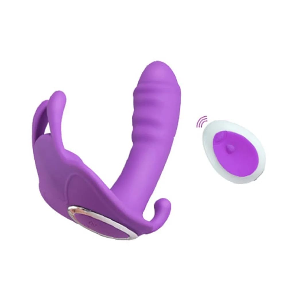 Vibratore Potenti vibratori indossabili con vibratore Per Massaggio punto G donna Telecomando Gel di silice Vibratore a farfalla Giocattoli sessuali Per Massaggio clitoride donna