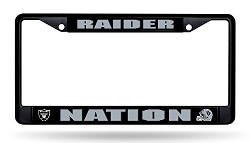 rico industries nfl football primary black chrome frame with plastic inserts 1234 x 634 cartruck auto accessory