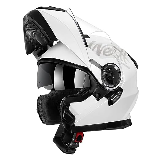 Westt Motorcycle Modular Helmets - Full Face Motorcycle Helmet with Flip up Dual Visor, DOT Approved, Men Women for Motorbike Street Bikes ATV
