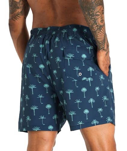 Image of APTRO Men's Swim Trunks with Compression Liner 5 Inch Bathing Suit Beach Swimsuits