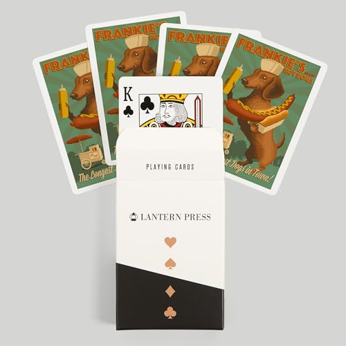 Lantern Press Dachshund, Baraja de 52 Cartas de Póker miniatura 6