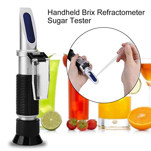 ATC Refraktometer, RZ120 Handheld Brix Refraktometer Tragbarer Handheld Zuckertester für Bier Wein Fruchtsaft 0-32% ATC – Bild 8