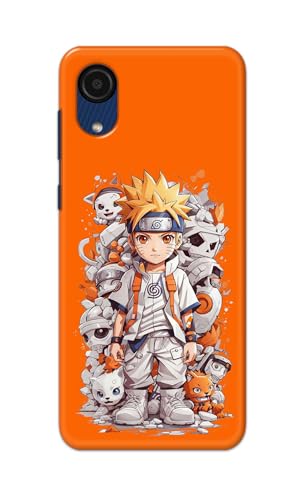 Image of Plastic Printfidaa Printed Hard Back Cover Case For Samsung Galaxy A03 Core Back Cover (Famous Anime Cartoon Character) -112, Multicolor