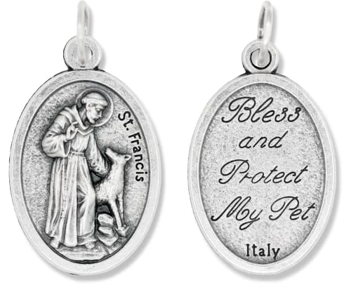 Caritas et Fides St. Francis Bless and Protect My Pet Medal Charm - 1